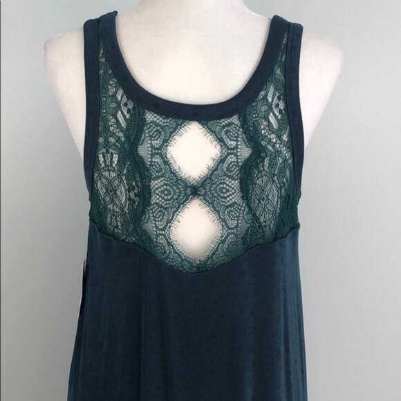 FREE PEOPLE Make It Count Mini Swing Dress in Green - S NWOT - Picture 6 of 6